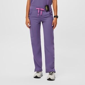 Figs Women's Purple Kade Cargo Scrub Pants Size Medium Tall